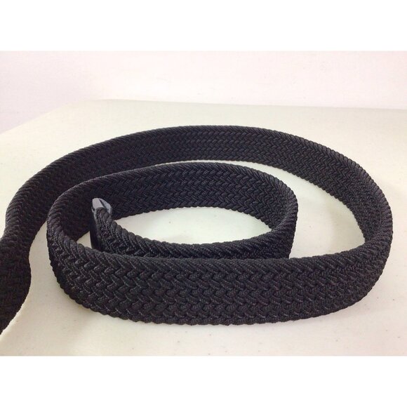 Penguin Black Braided Belt Made in USA Mens Large 38-40 - Picture 5 of 7